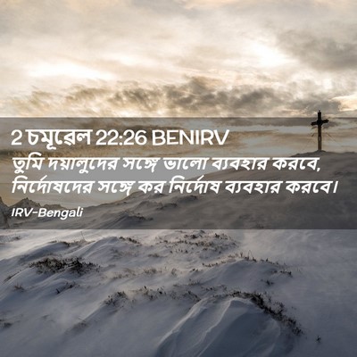 Picture 02 - 2 চমূৱেল 22:26 BENIRV - তুমি দয়ালুদের - Bible Verse Picture