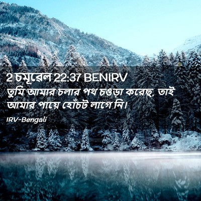 Picture 02 - 2 চমূৱেল 22:37 BENIRV - তুমি আমার চলার পথ - Bible Verse Picture