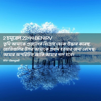 Picture 02 - 2 চমূৱেল 22:44 BENIRV - তুমি আমাকে - Bible Verse Picture