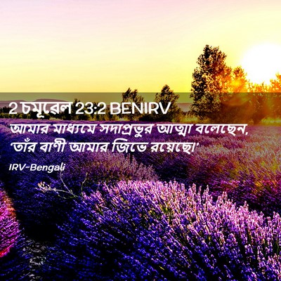 Picture 02 - 2 চমূৱেল 23:2 BENIRV - আমার মাধ্যমে - Bible Verse Picture