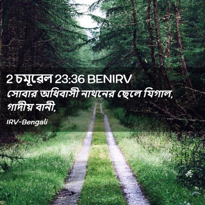 Picture 02 - 2 চমূৱেল 23:36 BENIRV - সোবার অধিবাসী - Bible Verse Picture
