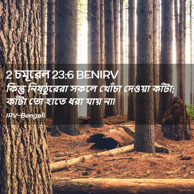 Picture 02 - 2 চমূৱেল 23:6 BENIRV - কিন্তু নিষ্ঠুরেরা - Bible Verse Picture