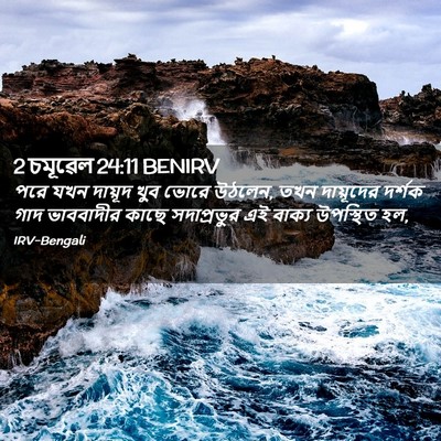 Picture 02 - 2 চমূৱেল 24:11 BENIRV - পরে যখন দায়ূদ খুব - Bible Verse Picture
