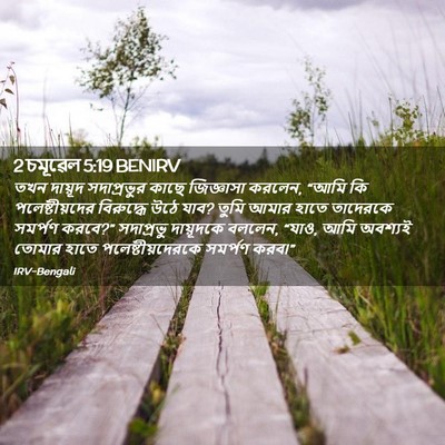Picture 02 - 2 চমূৱেল 5:19 BENIRV - তখন দায়ূদ - Bible Verse Picture
