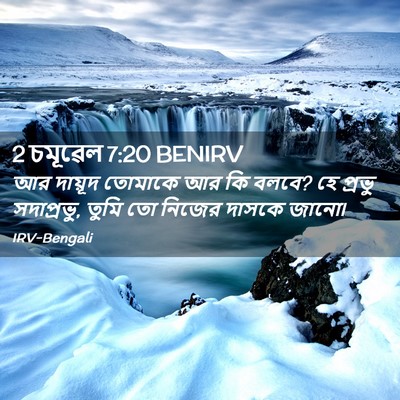 Picture 02 - 2 চমূৱেল 7:20 BENIRV - আর দায়ূদ তোমাকে - Bible Verse Picture