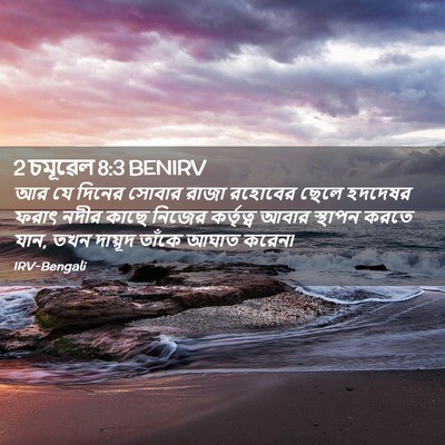 Picture 02 - 2 চমূৱেল 8:3 BENIRV - আর যে দিনের সোবার - Bible Verse Picture