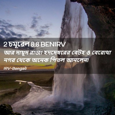 Picture 02 - 2 চমূৱেল 8:8 BENIRV - আর দায়ূদ রাজা - Bible Verse Picture