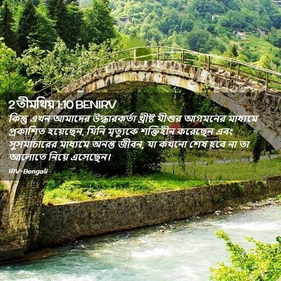 Picture 02 - 2 তীমথিয় 1:10 BENIRV - কিন্তু এখন আমাদের - Bible Verse Picture