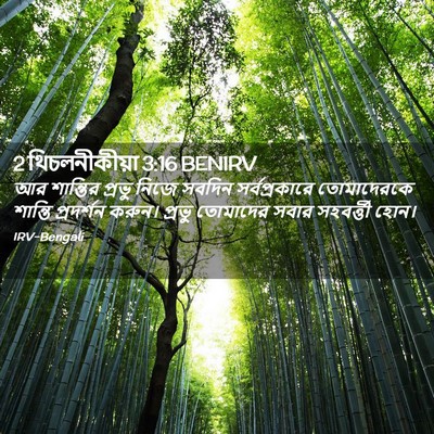 Picture 02 - 2 থিচলনীকীয়া 3:16 BENIRV - আর শান্তির প্রভু - Bible Verse Picture