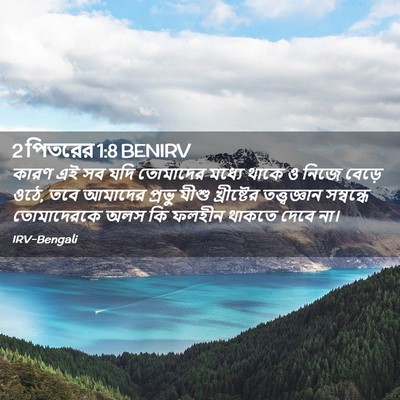Picture 02 - 2 পিতরের 1:8 BENIRV - কারণ এই সব যদি - Bible Verse Picture