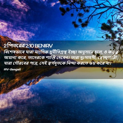 Picture 02 - 2 পিতরের 2:10 BENIRV - বিশেষভাবে যারা - Bible Verse Picture