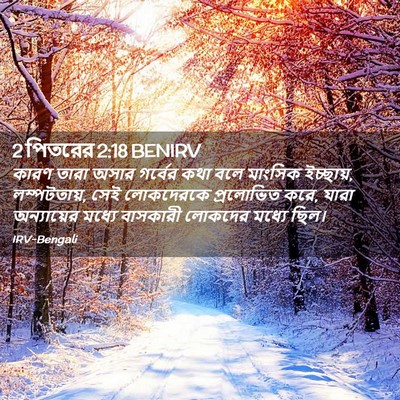 Picture 02 - 2 পিতরের 2:18 BENIRV - কারণ তারা অসার - Bible Verse Picture
