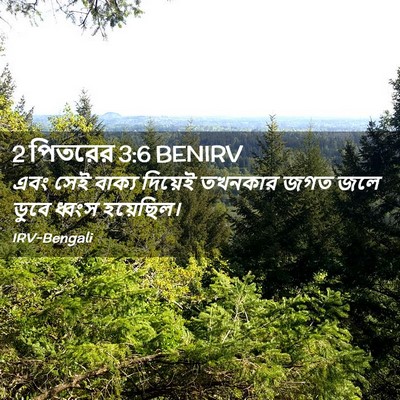 Picture 02 - 2 পিতরের 3:6 BENIRV - এবং সেই বাক্য - Bible Verse Picture