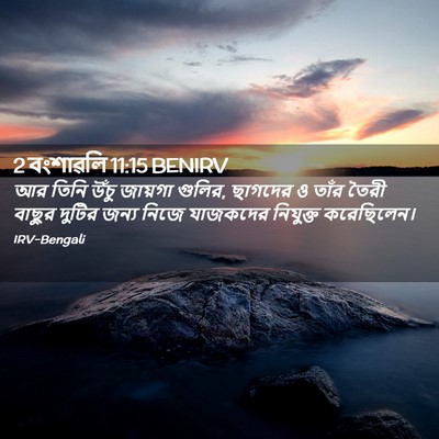 Picture 02 - 2 বংশাৱলি 11:15 BENIRV - আর তিনি উঁচু - Bible Verse Picture