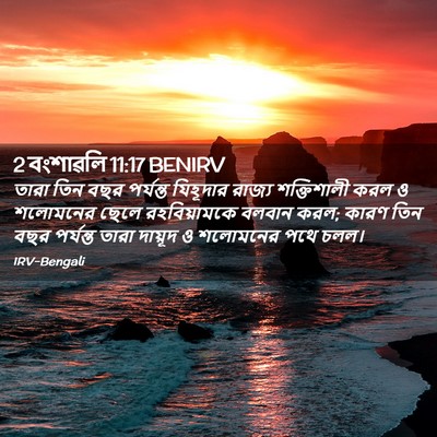 Picture 02 - 2 বংশাৱলি 11:17 BENIRV - তারা তিন বছর - Bible Verse Picture