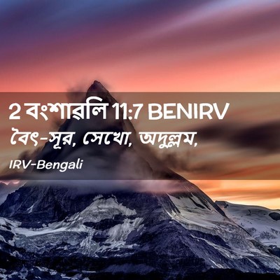 Picture 02 - 2 বংশাৱলি 11:7 BENIRV - বৈৎ-সূর, সেখো, - Bible Verse Picture