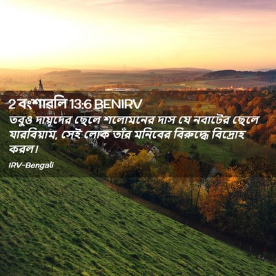 Picture 02 - 2 বংশাৱলি 13:6 BENIRV - তবুও দায়ূদের - Bible Verse Picture