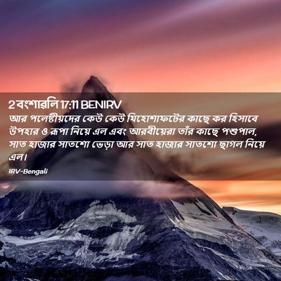 Picture 02 - 2 বংশাৱলি 17:11 BENIRV - আর পলেষ্টীয়দের - Bible Verse Picture