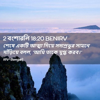 Picture 02 - 2 বংশাৱলি 18:20 BENIRV - শেষে একটি আত্মা - Bible Verse Picture