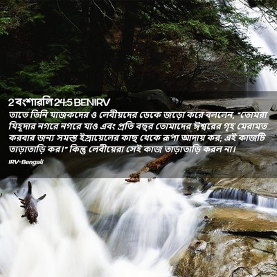 Picture 02 - 2 বংশাৱলি 24:5 BENIRV - তাতে তিনি যাজকদের - Bible Verse Picture
