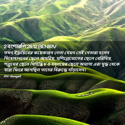 Picture 02 - 2 বংশাৱলি 28:12 BENIRV - তখন ইফ্রয়িমের - Bible Verse Picture