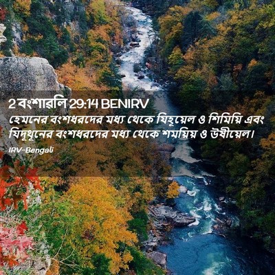Picture 02 - 2 বংশাৱলি 29:14 BENIRV - হেমনের বংশধরদের - Bible Verse Picture