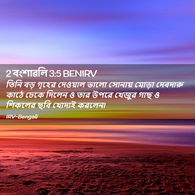 Picture 02 - 2 বংশাৱলি 3:5 BENIRV - তিনি বড় গৃহের - Bible Verse Picture