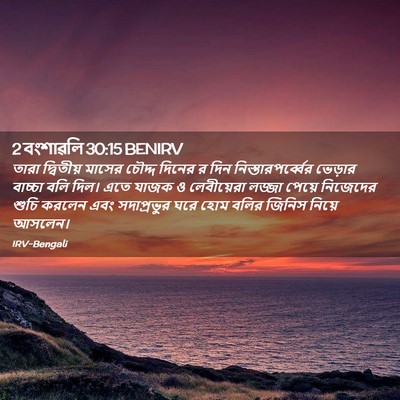 Picture 02 - 2 বংশাৱলি 30:15 BENIRV - তারা দ্বিতীয় - Bible Verse Picture