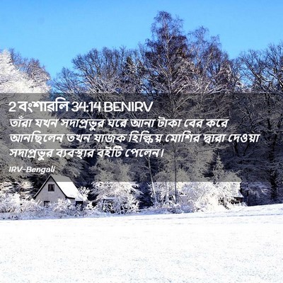 Picture 02 - 2 বংশাৱলি 34:14 BENIRV - তাঁরা যখন - Bible Verse Picture