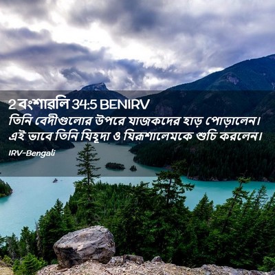 Picture 02 - 2 বংশাৱলি 34:5 BENIRV - তিনি বেদীগুলোর - Bible Verse Picture