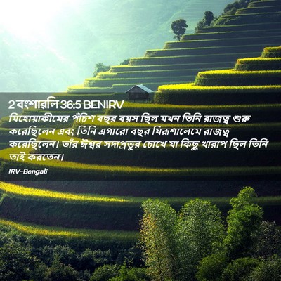 Picture 02 - 2 বংশাৱলি 36:5 BENIRV - যিহোয়াকীমের - Bible Verse Picture