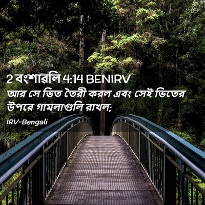 Picture 02 - 2 বংশাৱলি 4:14 BENIRV - আর সে ভিত তৈরী করল - Bible Verse Picture
