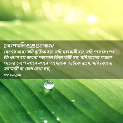 Picture 02 - 2 বংশাৱলি 6:28 BENIRV - দেশের মধ্যে যদি - Bible Verse Picture