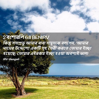 Picture 02 - 2 বংশাৱলি 6:8 BENIRV - কিন্তু সদাপ্রভু - Bible Verse Picture
