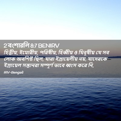Picture 02 - 2 বংশাৱলি 8:7 BENIRV - হিত্তীয়, ইমোরীয়, - Bible Verse Picture