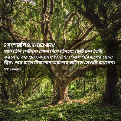 Picture 02 - 2 বংশাৱলি 9:16 BENIRV - আর তিনি পেটানো - Bible Verse Picture