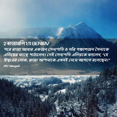 Picture 02 - 2 ৰাজাৱলি 1:11 BENIRV - পরে রাজা আবার একজন - Bible Verse Picture