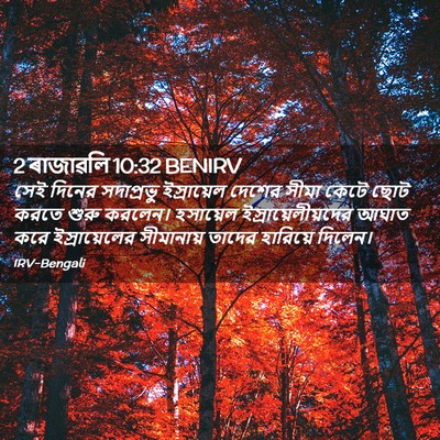 Picture 02 - 2 ৰাজাৱলি 10:32 BENIRV - সেই দিনের - Bible Verse Picture