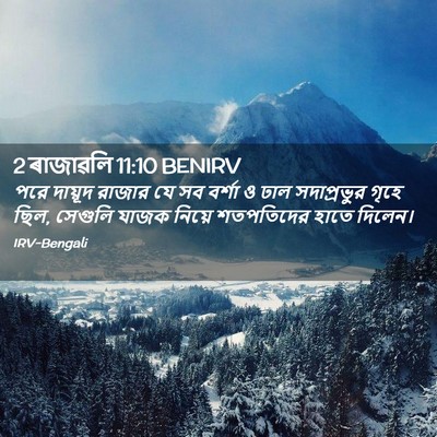 Picture 02 - 2 ৰাজাৱলি 11:10 BENIRV - পরে দায়ূদ রাজার - Bible Verse Picture