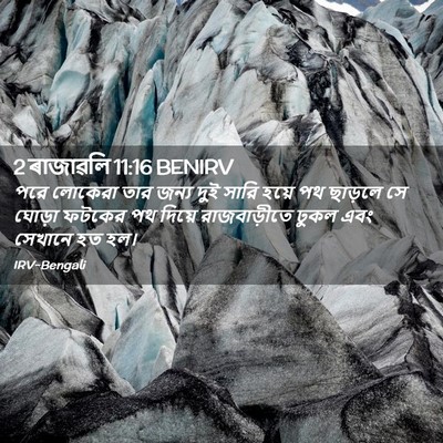 Picture 02 - 2 ৰাজাৱলি 11:16 BENIRV - পরে লোকেরা তার - Bible Verse Picture