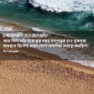 Picture 02 - 2 ৰাজাৱলি 11:3 BENIRV - আর তিনি তাঁর সঙ্গে - Bible Verse Picture