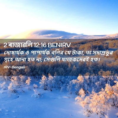 Picture 02 - 2 ৰাজাৱলি 12:16 BENIRV - দোষার্থক ও - Bible Verse Picture