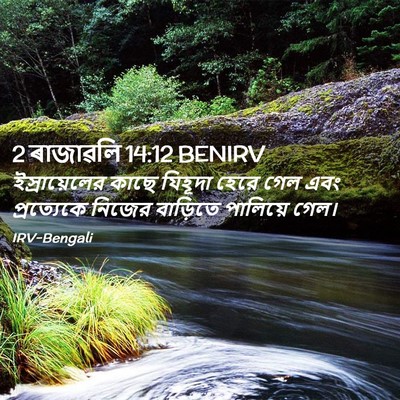Picture 02 - 2 ৰাজাৱলি 14:12 BENIRV - ইস্রায়েলের কাছে - Bible Verse Picture