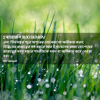 Picture 02 - 2 ৰাজাৱলি 18:10 BENIRV - এবং তিন বছর পরে - Bible Verse Picture