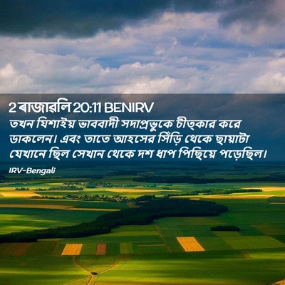 Picture 02 - 2 ৰাজাৱলি 20:11 BENIRV - তখন যিশাইয় - Bible Verse Picture