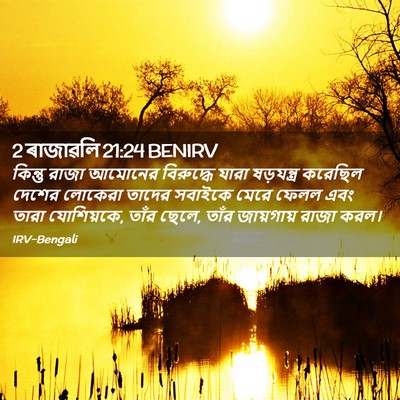 Picture 02 - 2 ৰাজাৱলি 21:24 BENIRV - কিন্তু রাজা - Bible Verse Picture