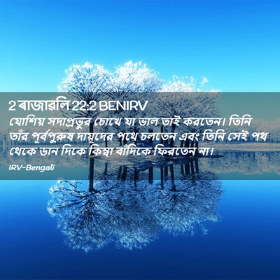 Picture 02 - 2 ৰাজাৱলি 22:2 BENIRV - যোশিয় সদাপ্রভুর - Bible Verse Picture
