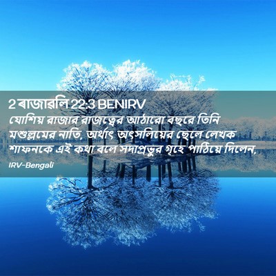 Picture 02 - 2 ৰাজাৱলি 22:3 BENIRV - যোশিয় রাজার - Bible Verse Picture