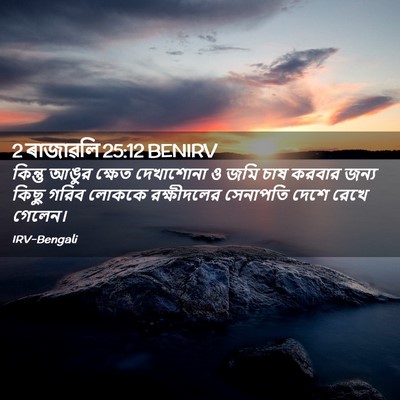 Picture 02 - 2 ৰাজাৱলি 25:12 BENIRV - কিন্তু আঙুর ক্ষেত - Bible Verse Picture