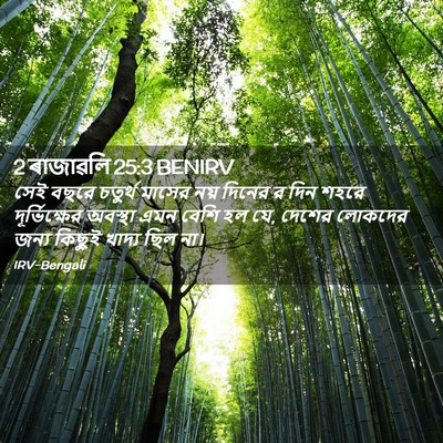 Picture 02 - 2 ৰাজাৱলি 25:3 BENIRV - সেই বছরে চতুর্থ - Bible Verse Picture